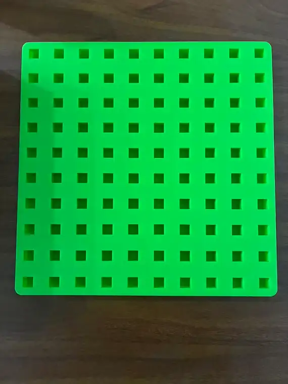 100-Cavity Square Grid Mold food-contact silicone gummy mold