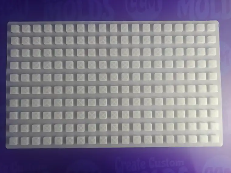 Grooved Cube Mold food-contact silicone gummy mold
